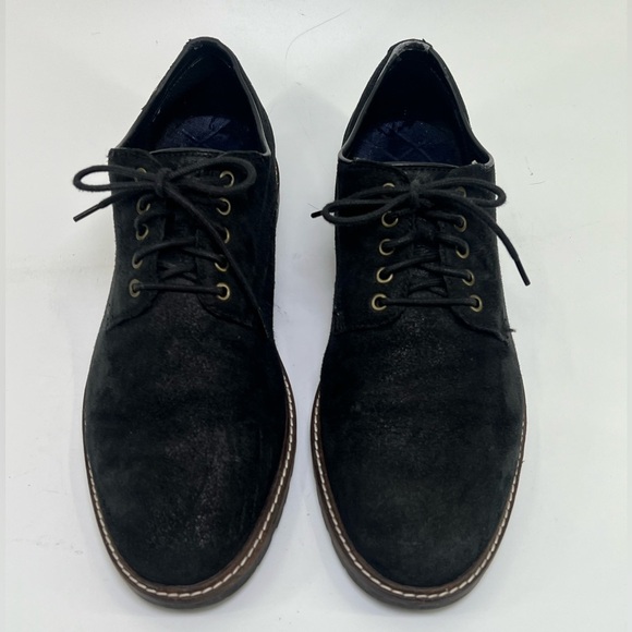 Cole Haan Men\'s Nathan Plain Toe Derby Black Nubuck Leather Comfort 10 M main image 5